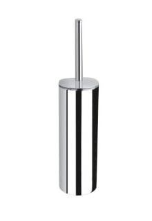 TOILET BRUSH & HOLDER WALL OR FREE STANDING POLISHED STAINLESS S